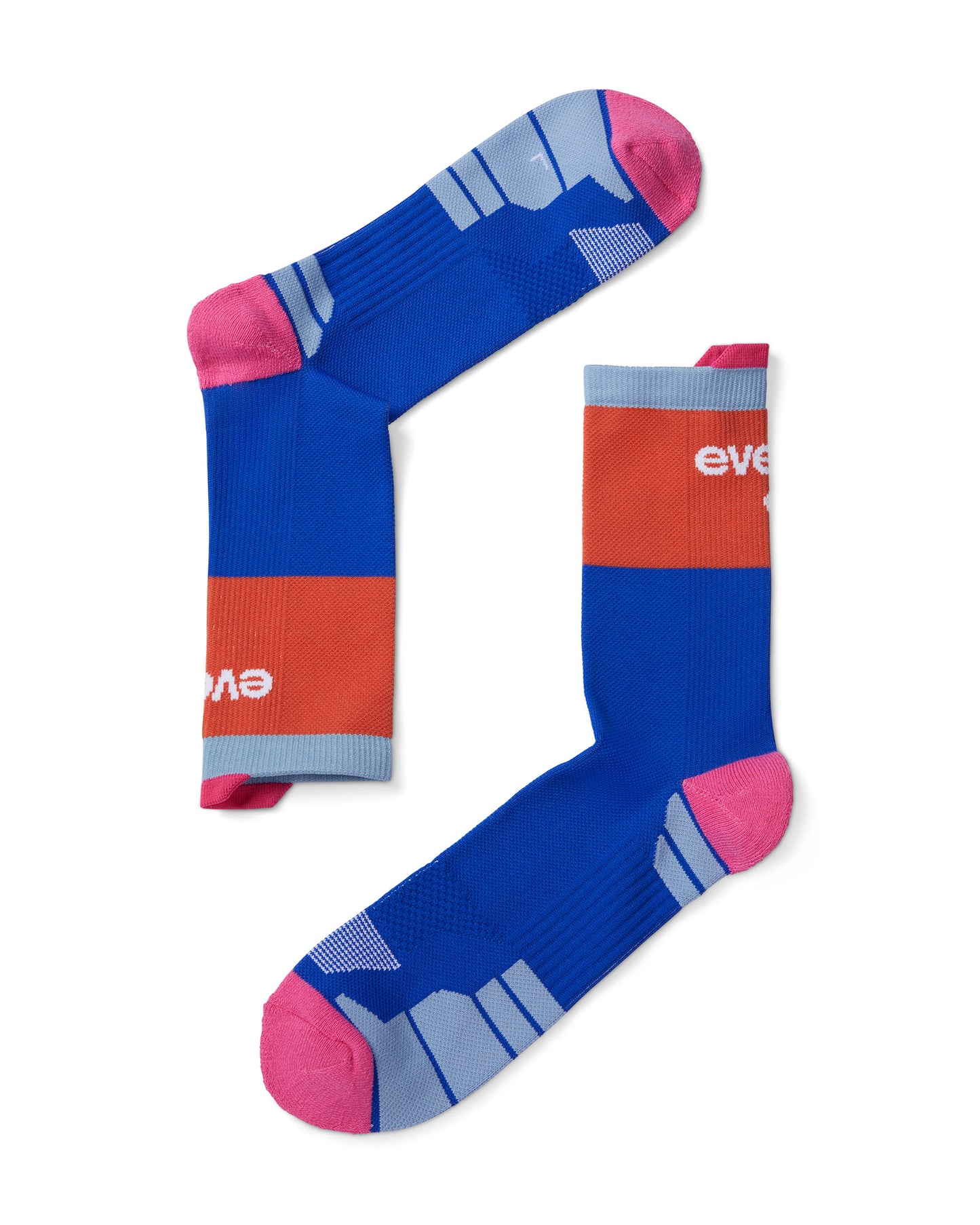 Running Sock - Blue / Burnt Orange