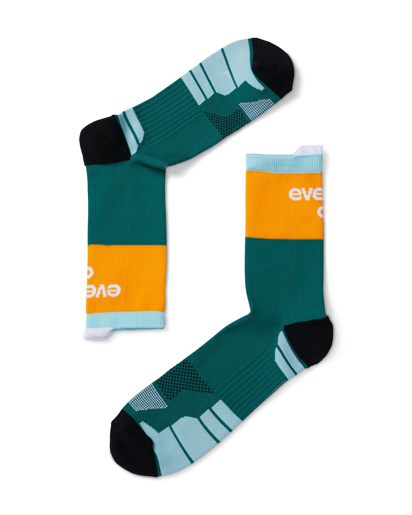 Running Sock - Green Trees / Amber