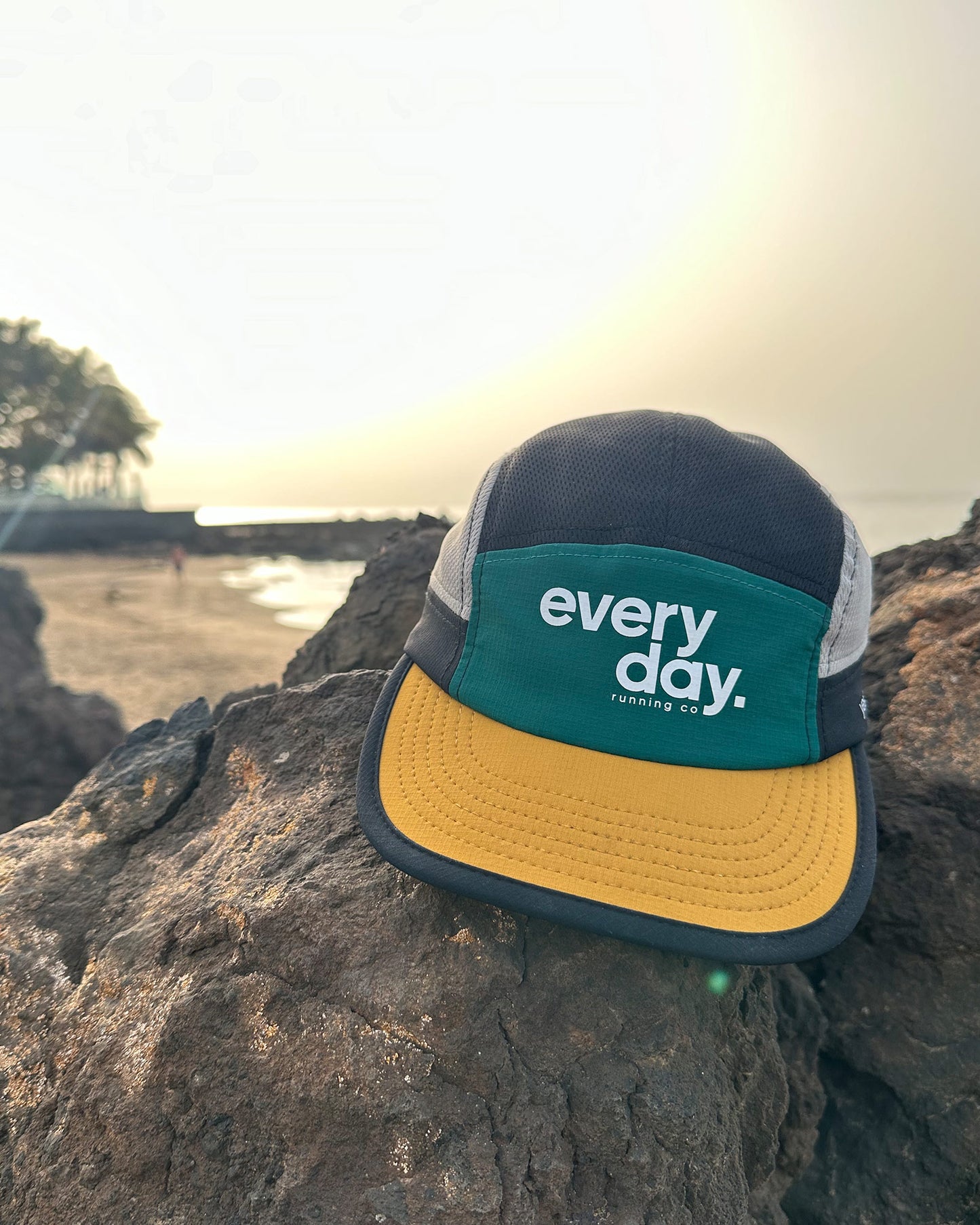 Classic Running Cap - Green Trees / Mustard