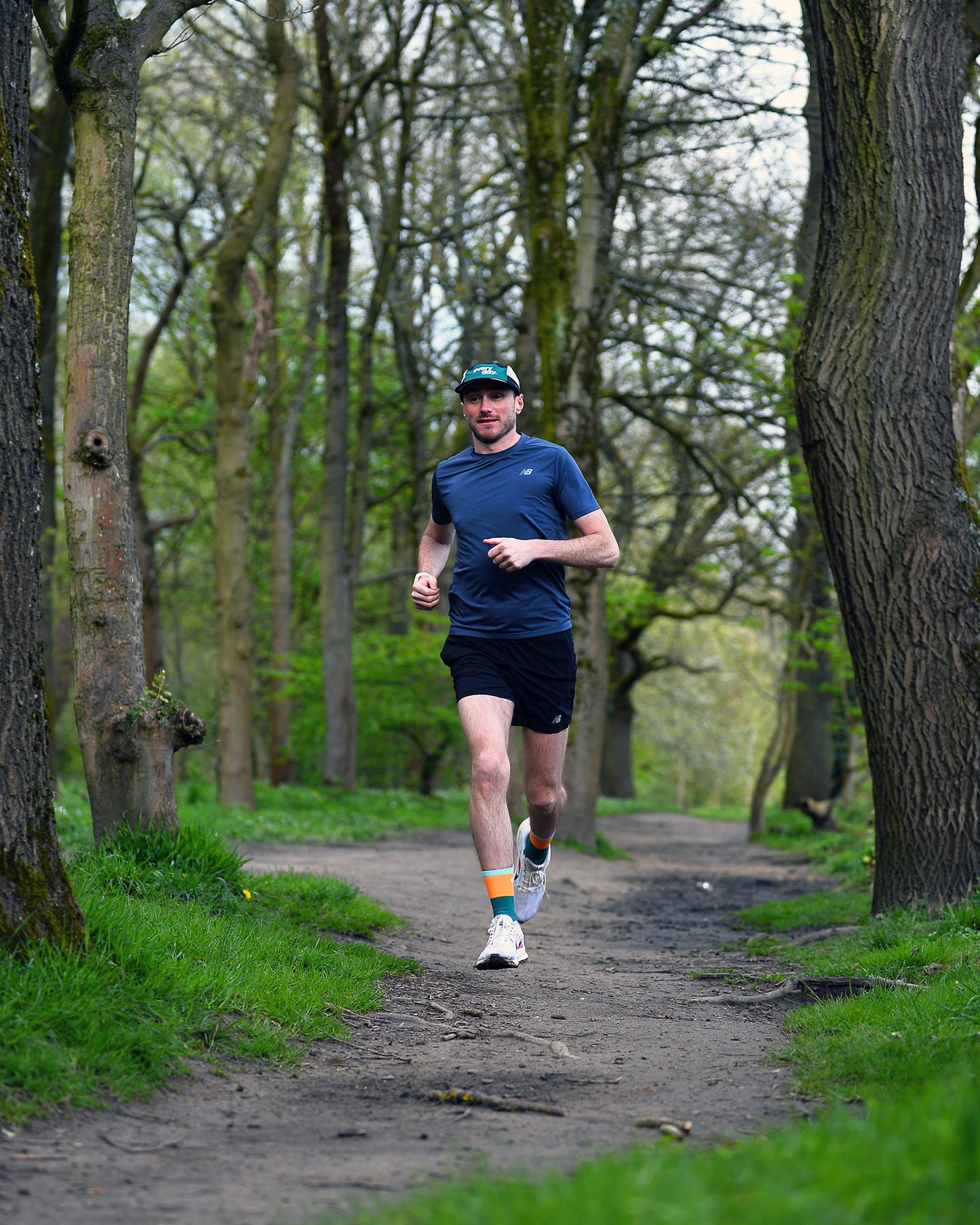 Classic Running Cap - Green Trees / Mustard