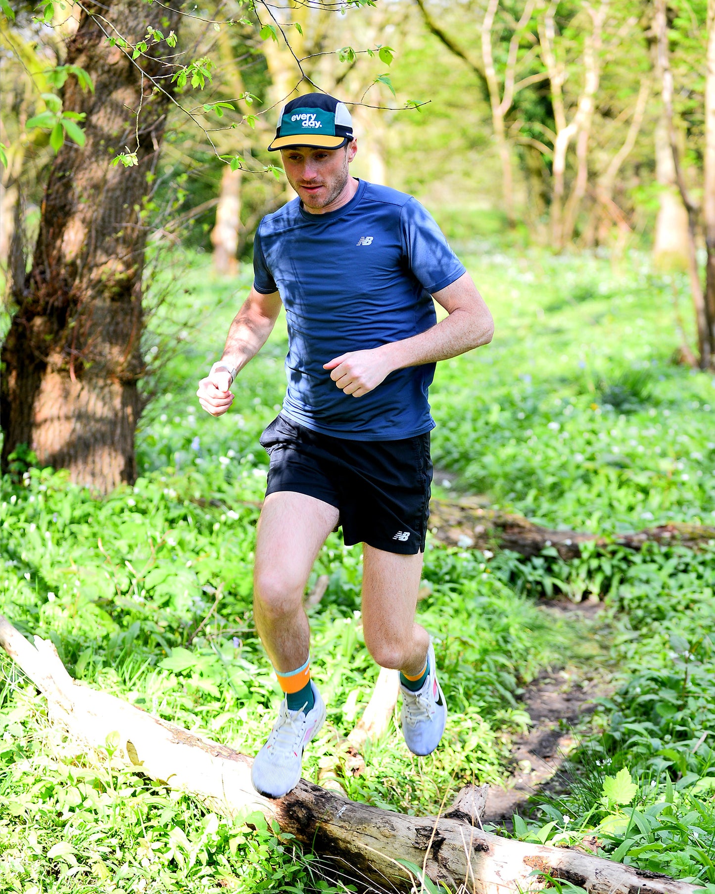 Classic Running Cap - Green Trees / Mustard
