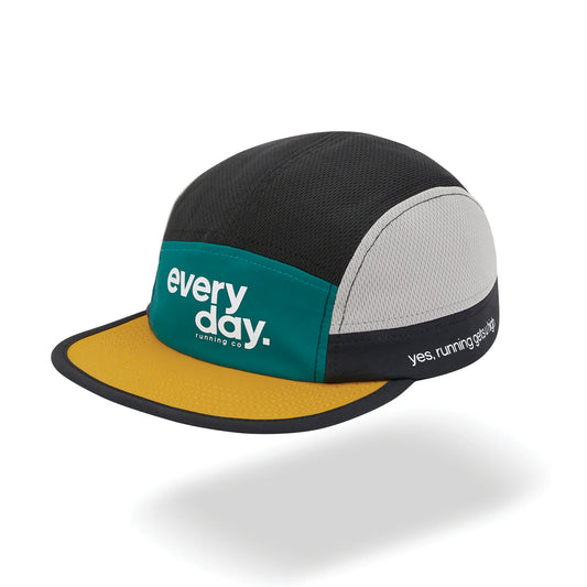 Classic Running Cap - Green Trees / Mustard