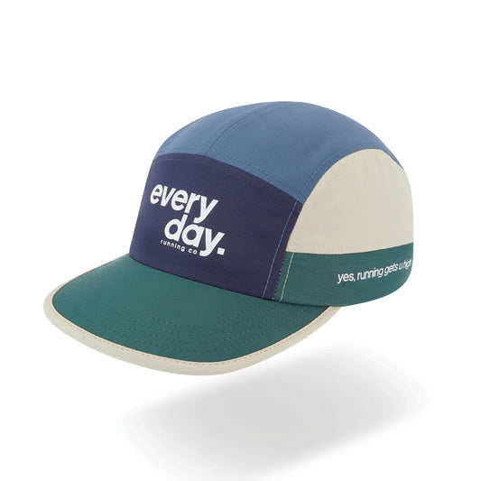 Nylon Running Cap - Ink Blue / Pine / Sand