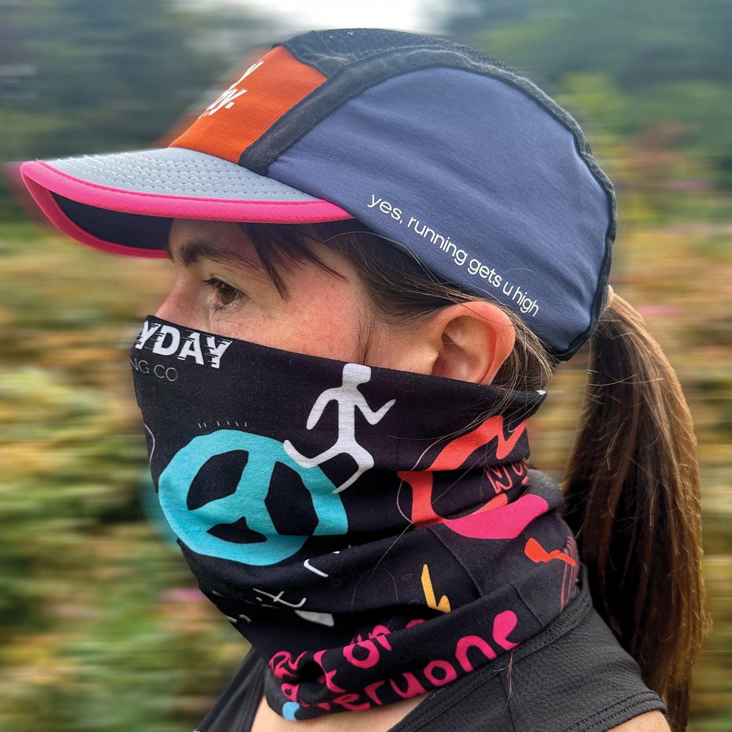 Peace Running Neck Gaiter