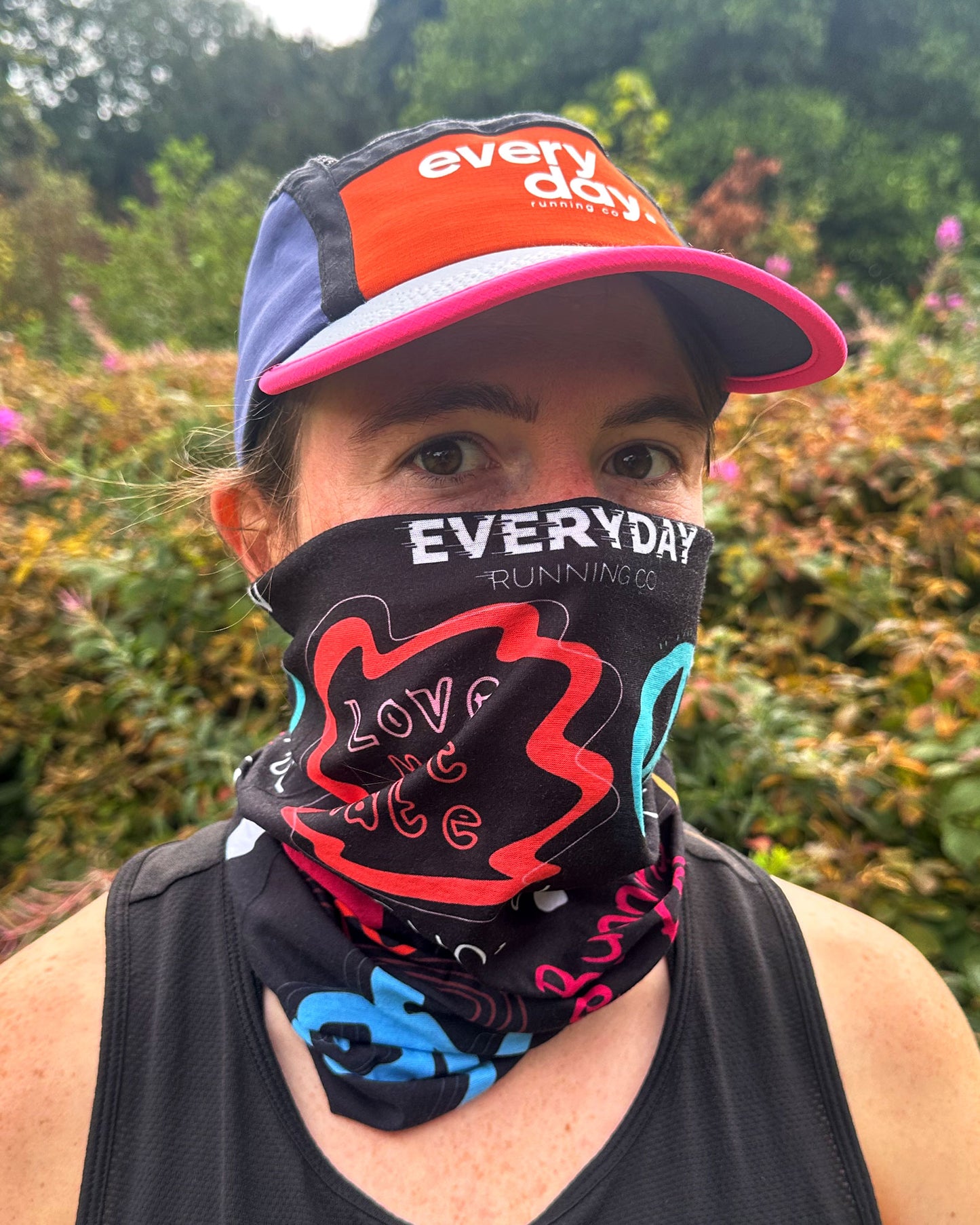 Peace Running Neck Gaiter Peace Print