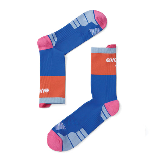 Running Sock - Blue / Burnt Orange